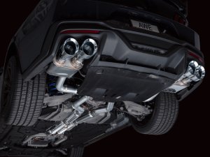 Ford Mustang Performance Exhaust - AWE Tuning - Cat Back, SwitchPath, Quad Tips - Chrome Silver - 2024+